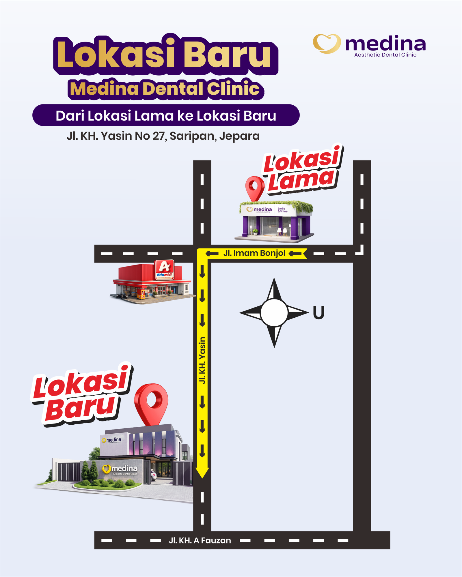 LOKASI BARU MEDINA DENTAL CLINIC KLINIK GIGI JEPARA