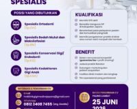 LOWONGAN DOKTER GIGI SPESIALIS